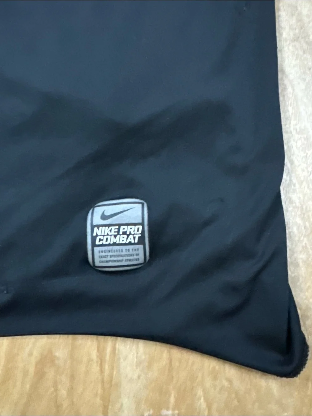 Nike Pro Combat Women’s Black Dri-FIT Compression V-Neck top Size Medium